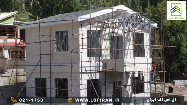 سقف شیبدار در سازه lsf