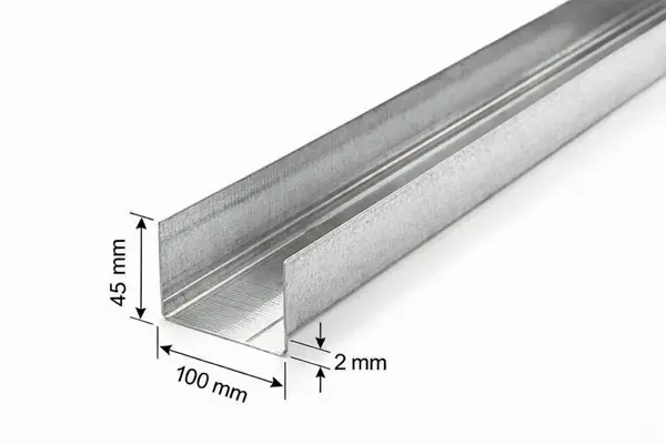 پروفیل رانر 45 × 100 ضخامت 2 میلیمتر