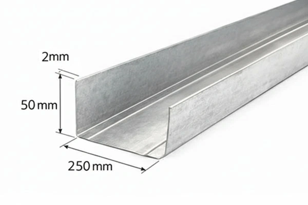 پروفیل رانر 50 × 250 ضخامت 2 میلیمتر