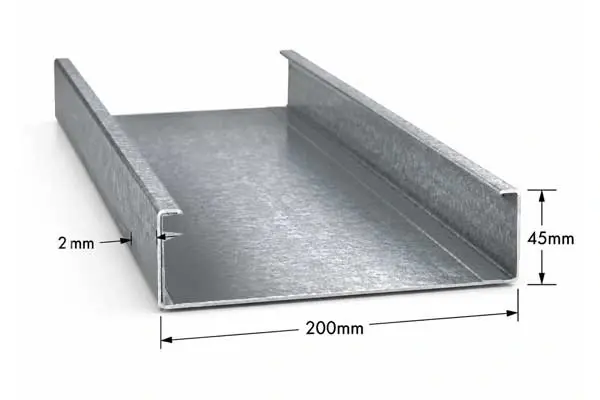 پروفیل استاد 45×200 ضخامت 2 میلیمتر