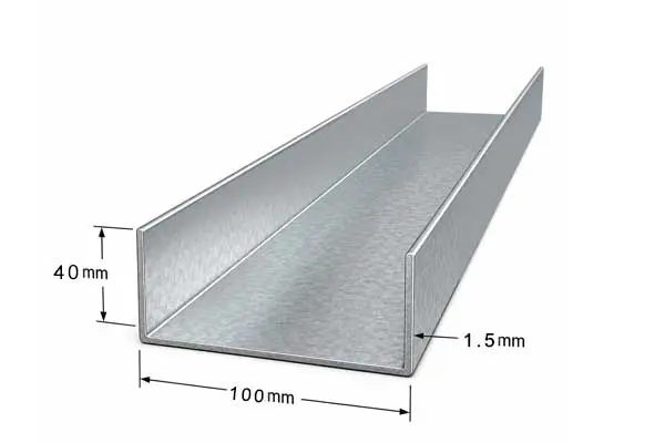 پروفیل رانر 40×100 ضخامت 1.5 میلیمتر