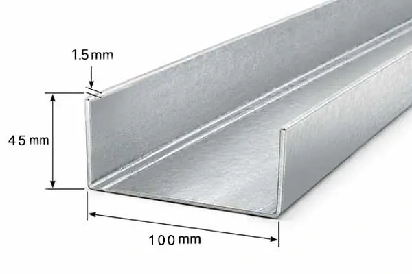 پروفیل رانر 45×100 ضخامت 1.5 میلیمتر + ال اس اف ایران