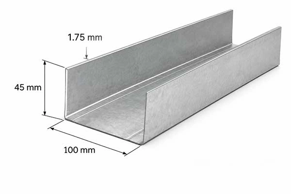 پروفیل رانر45×100 ضخامت 1.75 میلیمتر