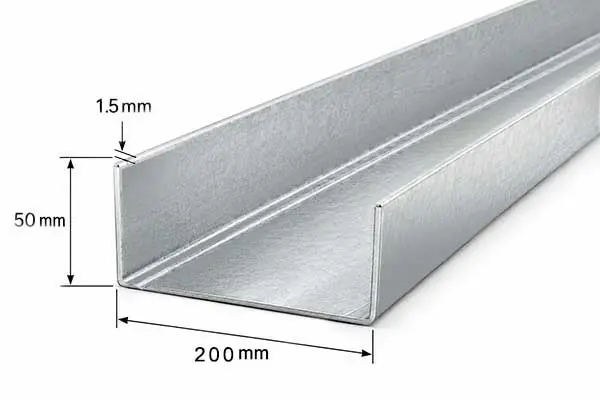 پروفیل رانر 50×200 ضخامت 1.5 میلیمتر
