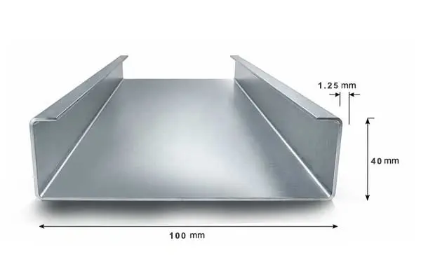 پروفیل استاد 40×100 ضخامت 1.25 میلیمتر