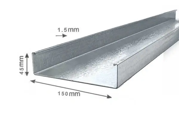 پروفیل استاد 45×150 ضخامت 1.5 میلیمتر