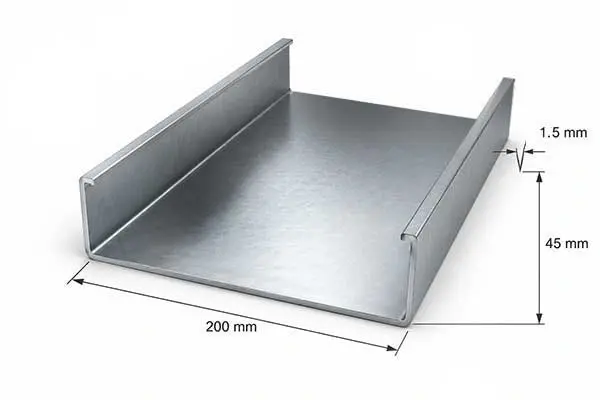 پروفیل استاد 45×200 ضخامت 1.5 میلیمتر