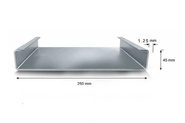 پروفیل استاد 45×250 ضخامت 1.25 میلیمتر