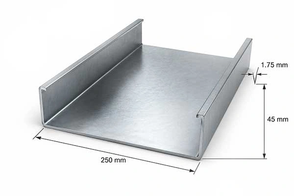 پروفیل استاد 45×250 ضخامت 1.75 میلیمتر