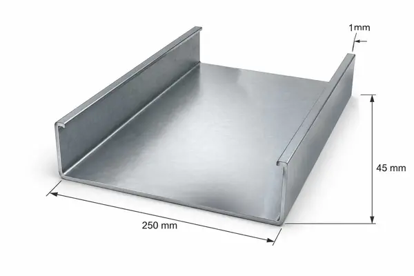 پروفیل استاد 45×250 ضخامت 1 میلیمتر