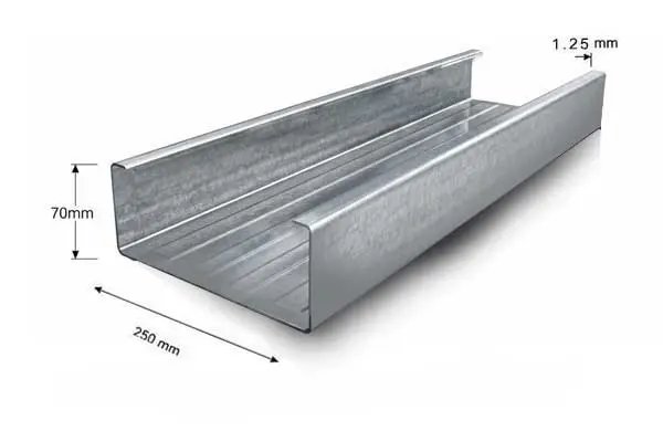 پروفیل استاد 70×250 ضخامت 1.25 میلیمتر