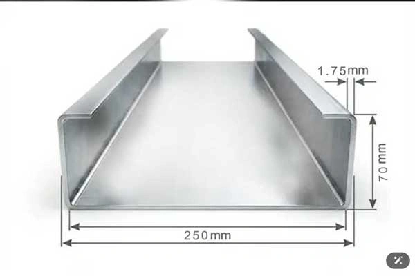 پروفیل استاد 70×250 ضخامت 1.75 میلیمتر
